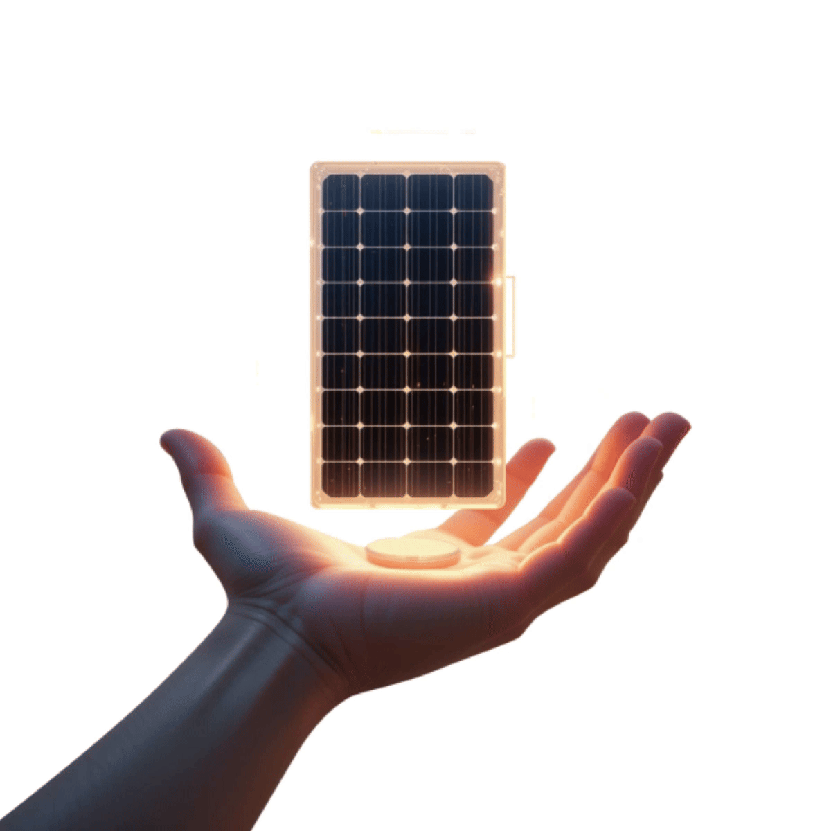hand on solar plat hand on solar plat